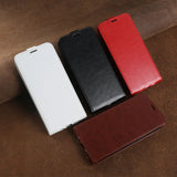 Vintage Wax Leather Top & Bottom Flip Case for iPhone