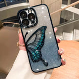 Gradient Butterfly Electroplated Phone Case for IPhone