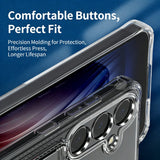 Transparent Side-Mounted Card Slot Protective Phone Case for Samsung