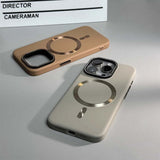 Luxury Solid Color Matte Magnetic Case For iPhone