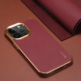 Luxury Real Leather Business Case for iPhone