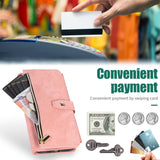 Retro Card-Slot Wallet Crossbody Leather Case for iPhone