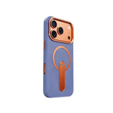 Premium Leather Magnetic Hidden Kickstand Case for iPhone