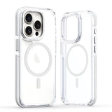 Two-Tone Transparent Magnetic Shockproof Phone Case for IPhone