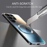 Magnetic Matte Silicone Hard Case For Samsung