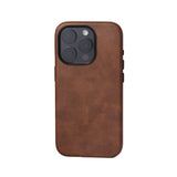 Business Retro Leather Magnetic Case For iPhone