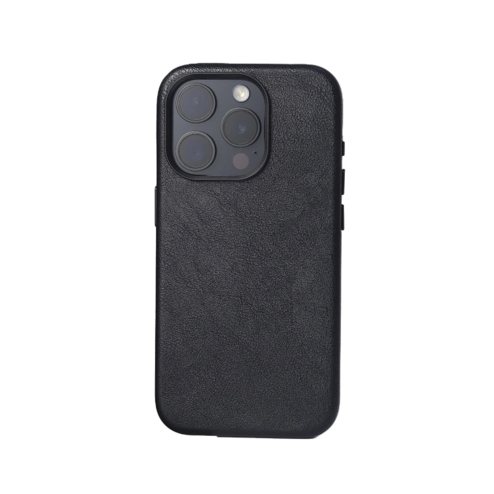 Business Retro Leather Magnetic Case For iPhone