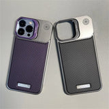 Carbon Fiber Pattern Frameless Magnetic Case for iPhone