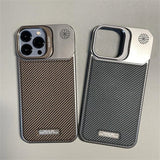 Carbon Fiber Pattern Frameless Magnetic Case for iPhone