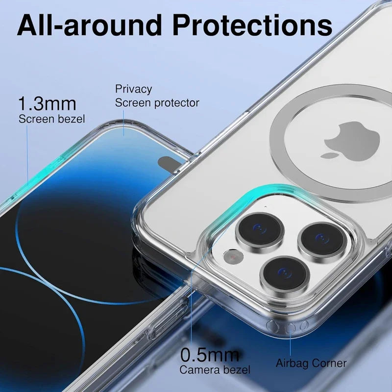 Clear Magnetic Case For iPhone