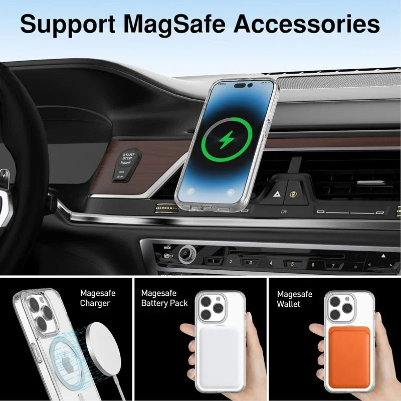 Clear Magnetic Case For iPhone