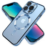 Clear Plating  Magnetic Case For iphone