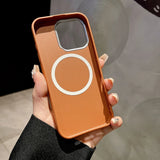 Colorful Flower Leather Texture Magnetic Case For iPhone