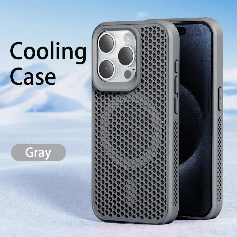 Cooling Heat Dissipation Magnetic Phone Case For iPhone