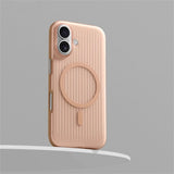 Corrugated Pattern Matte Magnetic Case For iPhone