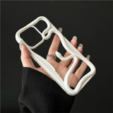 3D Snake Plating Hollow Dissipate Heat Phone Case For iPhone