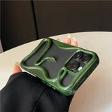 3D Snake Plating Hollow Dissipate Heat Phone Case For iPhone