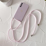 Crossbody Lanyard Silicone Phone Case For Samsung