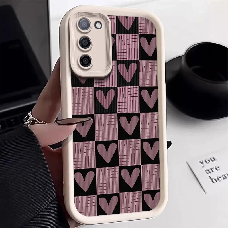 Cute Love Heart Couples Protection Case For Samsung