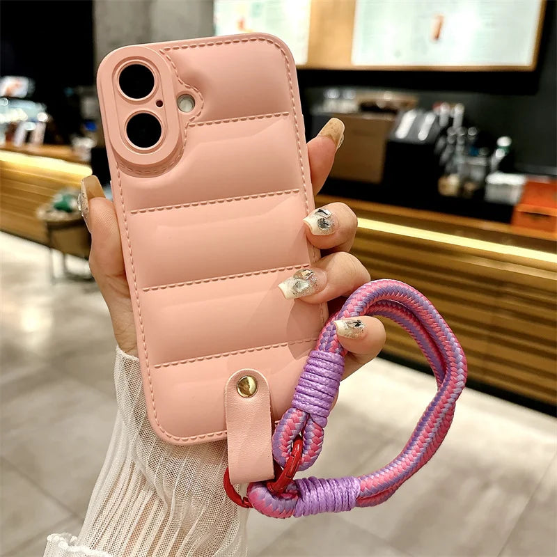 Wrist Chain Strap Phone Case For iPhone