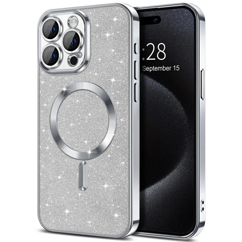 Electroplate With Lens Protector Phone Case For iPhone