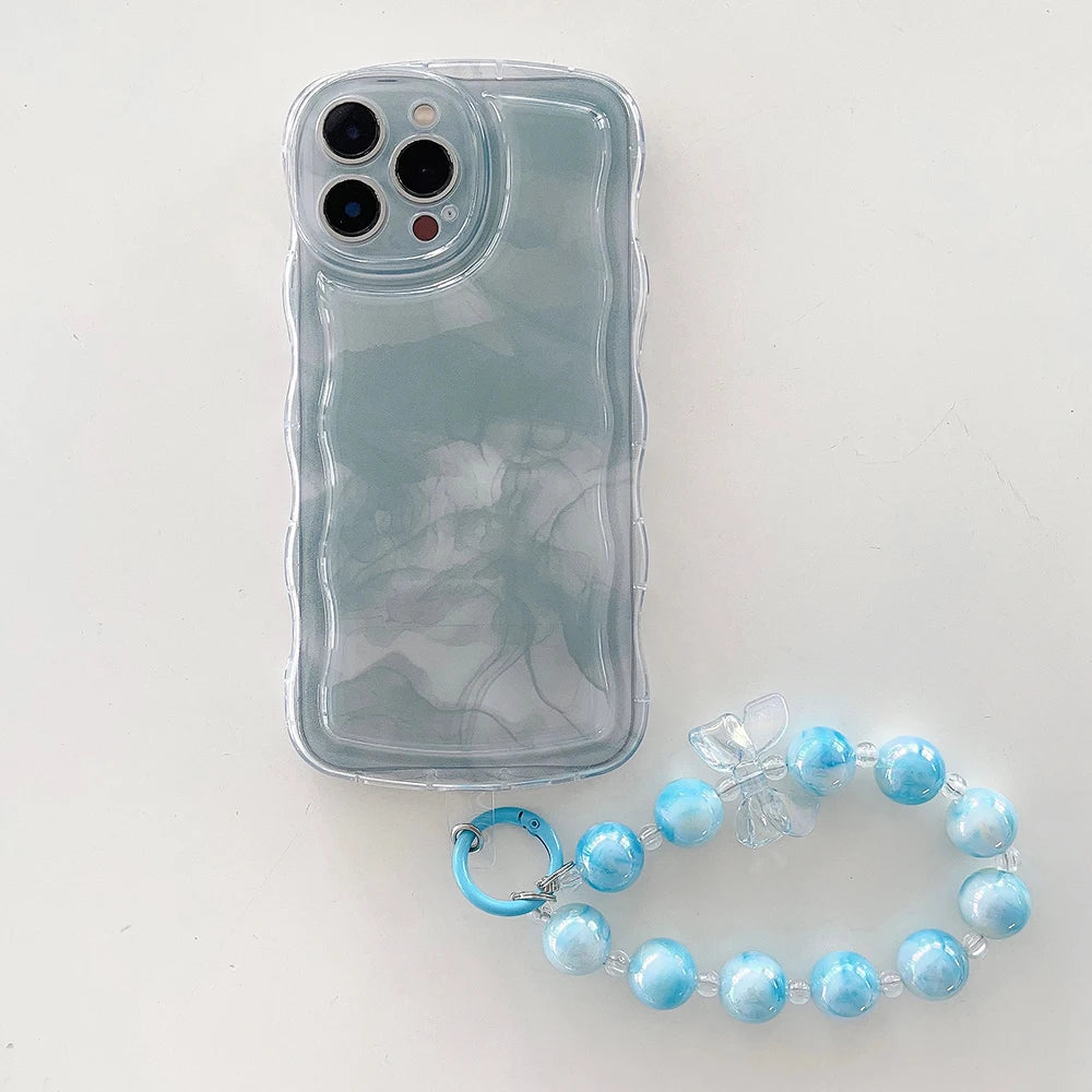 Fashion Ink Halo Dyed Phone Case with Bracelet for iphone