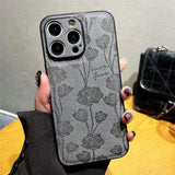 Fashion Retro Flowers Phone Case For iPhone