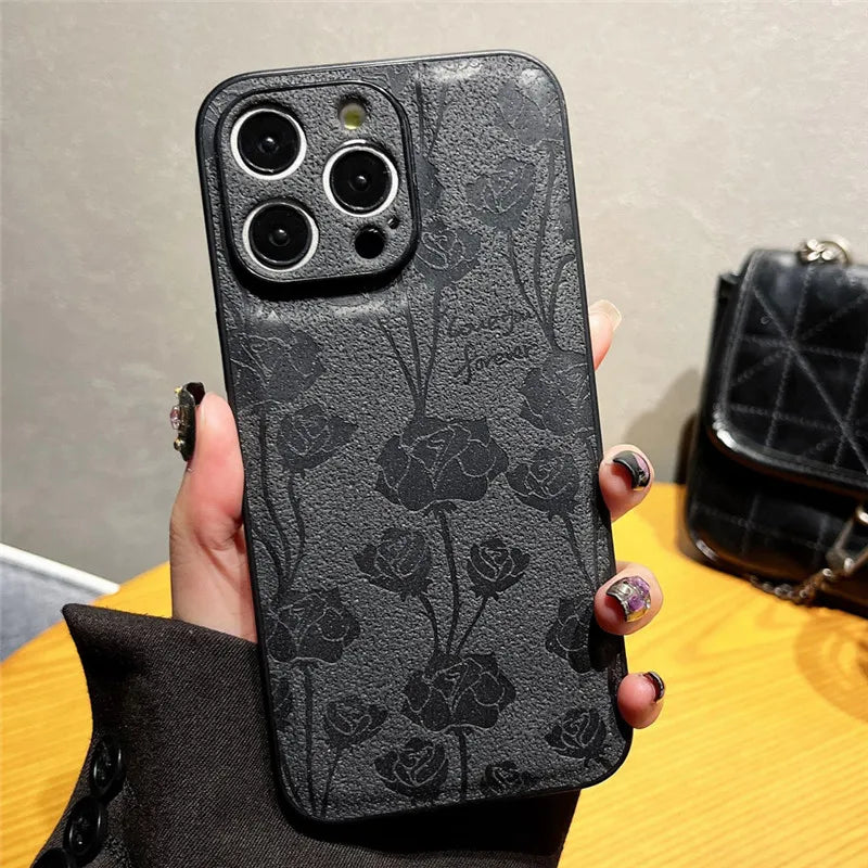 Fashion Retro Flowers Phone Case For iPhone