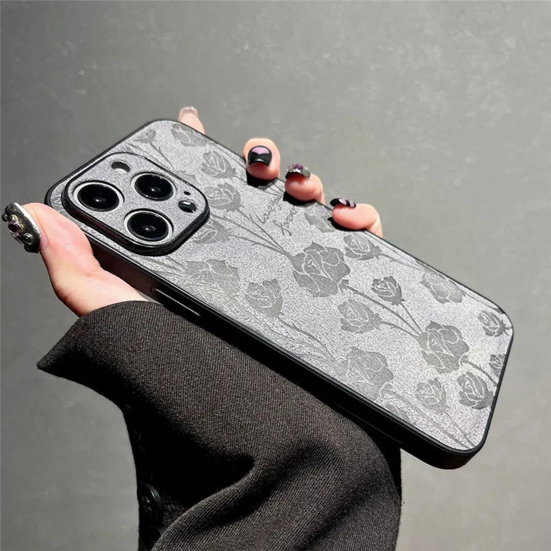 Fashion Retro Flowers Phone Case For iPhone