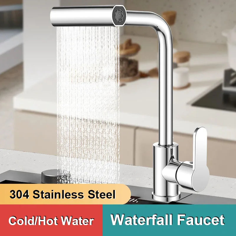 360° Rotating Waterfall Kitchen Faucet