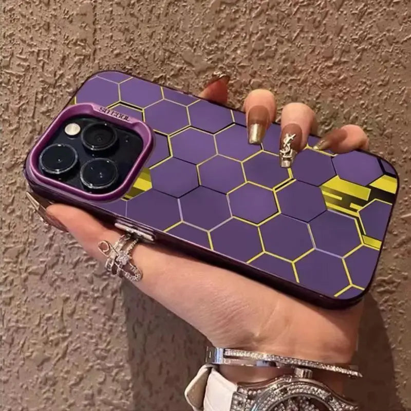 Luxury Honeycomb Phone Case For iPhone