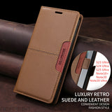 Leather Magnetic Book Wallet Case for Samsung