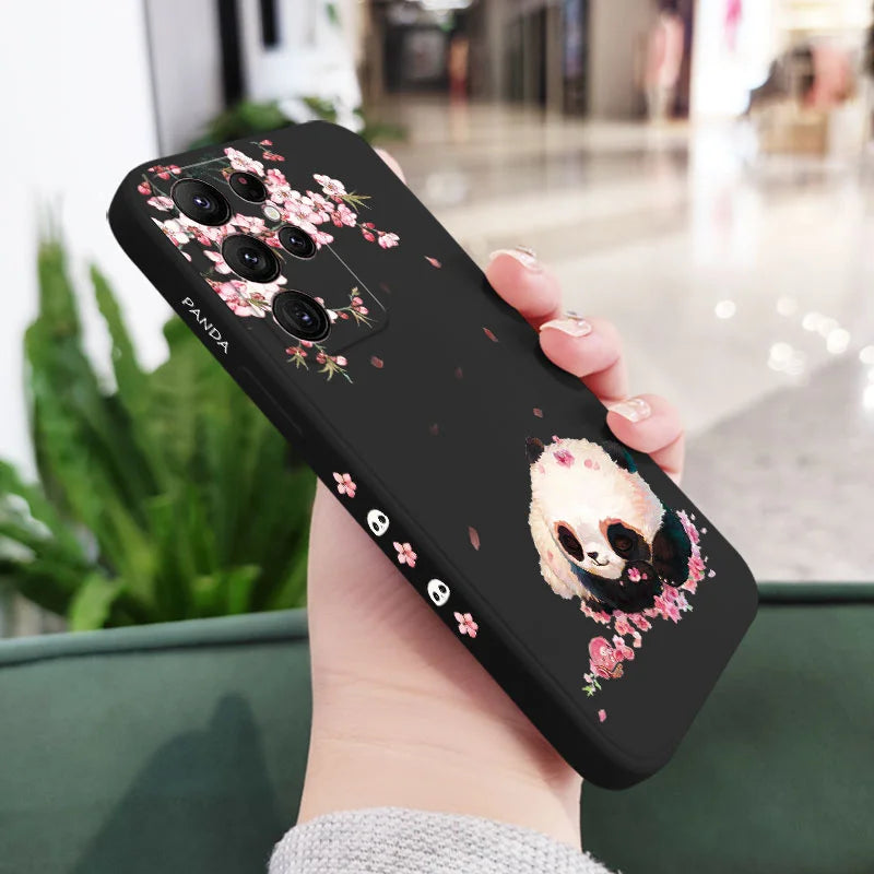 Flower Panda Phone Case For Samsung