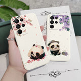 Flower Panda Phone Case For Samsung