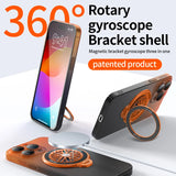 Magnetic Gradient Color Folding Holder Case For iPhone