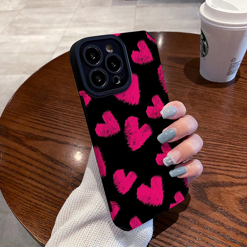 Cute Heart Phone Case For iphone