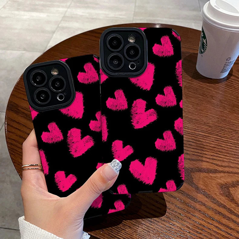 Cute Heart Phone Case For iphone