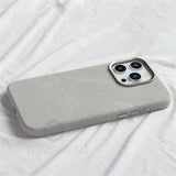 Leather Luxury Flannel Fiber Magnetic Case For iPhone