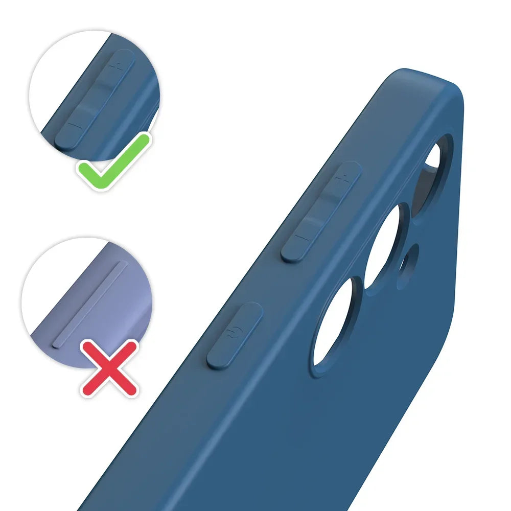 Soft Liquid Silicone Shockproof Thin Case For Samsung