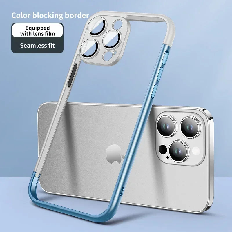 Pure Frame Glass Camera Protector Case for iPhone