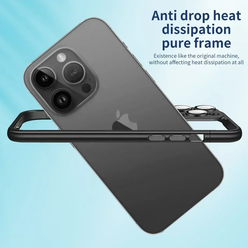 Pure Frame Glass Camera Protector Case for iPhone