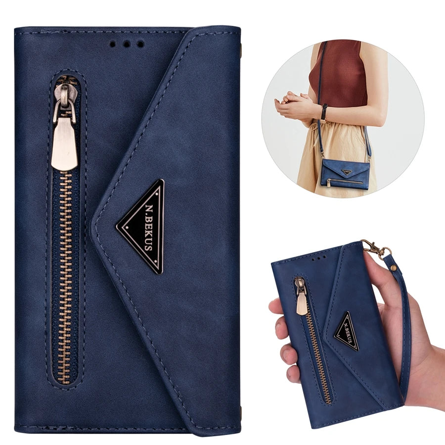 Wallet Multi Function Leather Case For iPhone