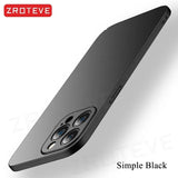 For iPhone 16 15 14 13 12 Pro Max Case ZROTEVE Slim Matte Hard PC Cover