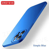 For iPhone 16 15 14 13 12 Pro Max Case ZROTEVE Slim Matte Hard PC Cover