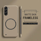 Ultra Thin Hard PC Magnetic Frameless Phone Case For Samsung