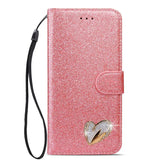 Wallet Glitter Clamshell High-end Case For iPhone