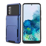 Armor Card Slot Flip Wallet Case for Samsung