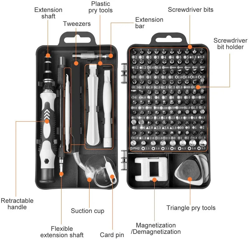 Labor-Saving Ratchet Screwdriver Set Household Combination Toolbox