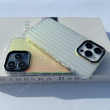 Hard 3D Stripe Laser Case For iPhone