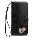 Wallet Glitter Clamshell High-end Case For iPhone